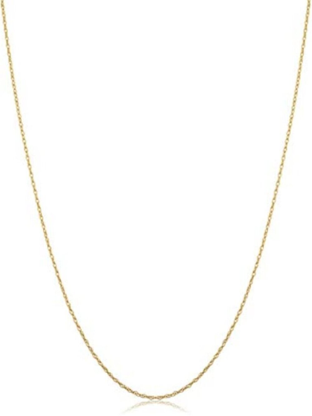 🆕 14k Yellow Gold Rope Chain Pendant Necklace (0.7 mm, 0.9 mm, 1 mm, 1.3 mm, or